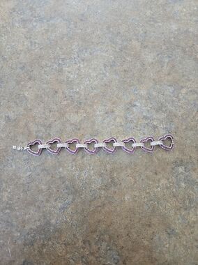 Sofia By Sofia Vergara Pink Heart Bracelet
